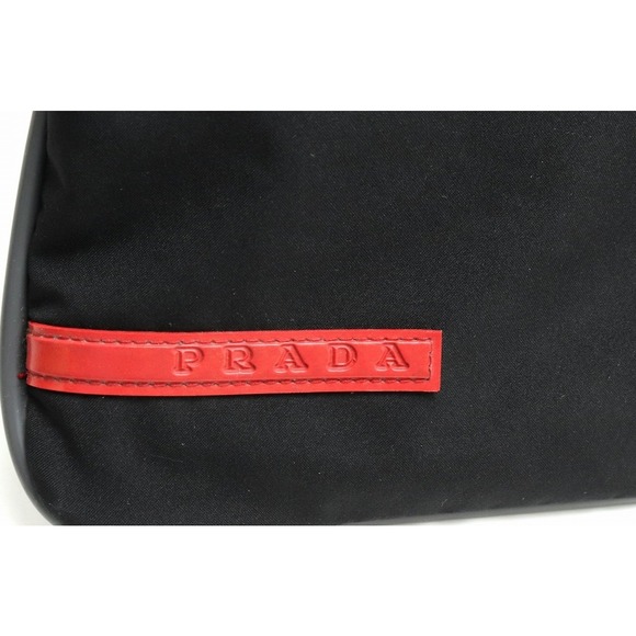 Prada Black Bag Sports Nylon Gray Tote - Picture 8 of 9